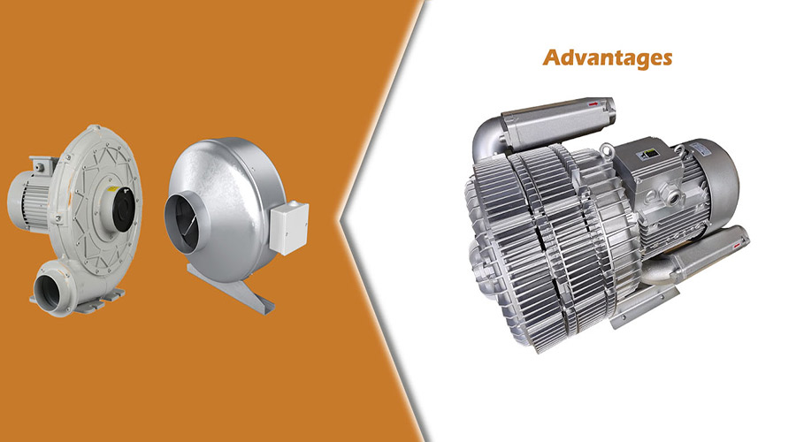 Advantages of side channel blower compared to other types of blowers
