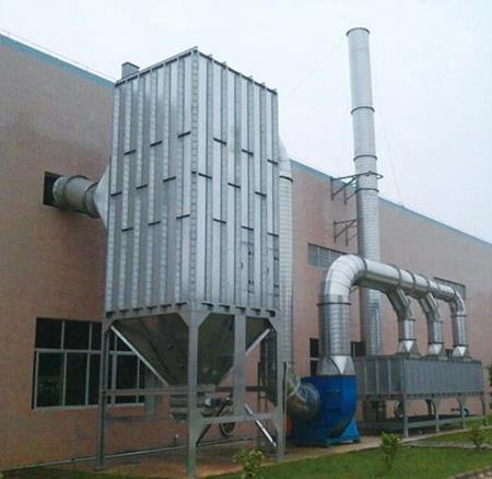 Industrial dust collector treatment