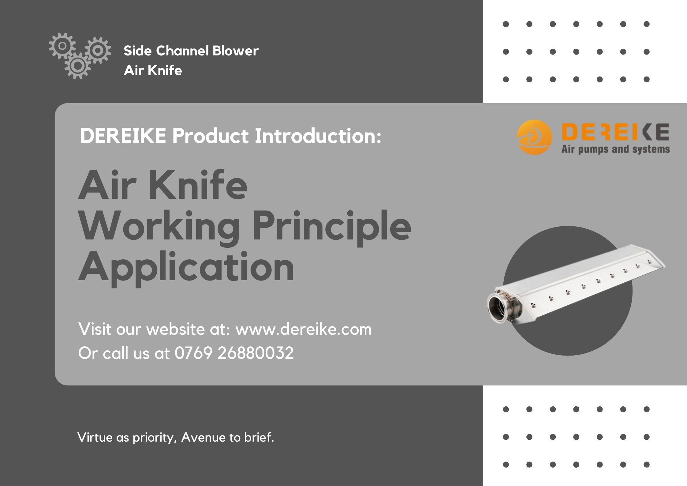 Air knife working principle and applicaiton